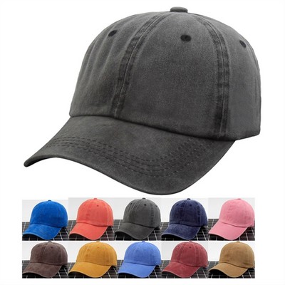 Aging Treatment Cotton Baseball Cap