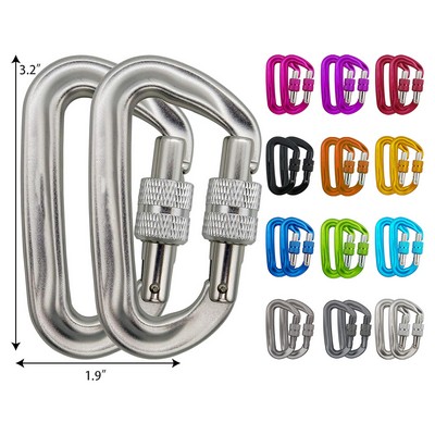 Heavy Duty Carabiner Clip Durable Lightweight Aluminum Alloy Carabiners