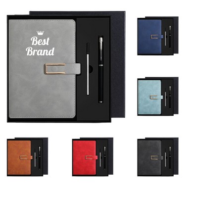 A5 Notebook Business Gift Set with Neutral Pen