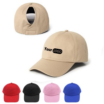 6 Panel Adjustable Cotton Baseball Cap