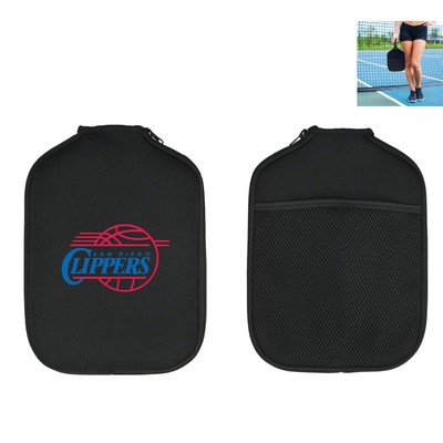 Neoprene Pickleball Paddle Cover Sleeve Bag with Mesh Pocket