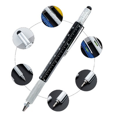 Multifunctional Tech Tool Pen with Built-in Ruler