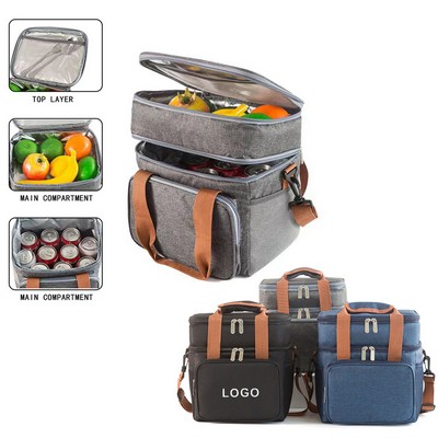 Insulated Large Lunch Box Double Heavy