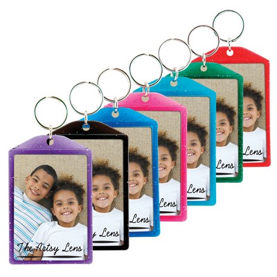 Translucent Sparkle Snap-In Keytag