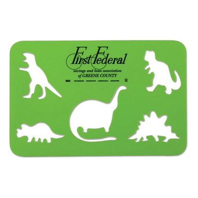 Stock Dinosaurs Stencil (4-7/8"x7½")