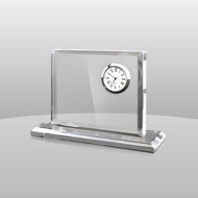 Clear Acrylic Clock (5 1/2"x6 1/2"x2")