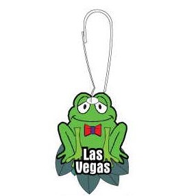 Las Vegas Frog Zipper Pull