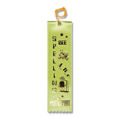 2"x8" Stock Recognition Spelling Bee Participant Ribbon