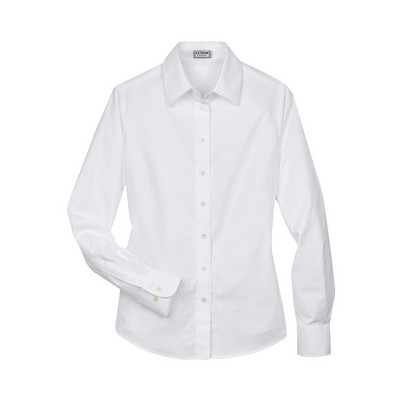 Ladies CVC(60/40) Oxford Long Sleeve Shirt