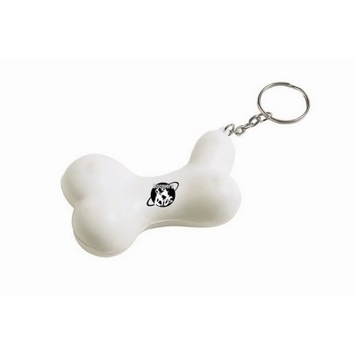 3"x2" Dog Bone Keychain Stress Reliever