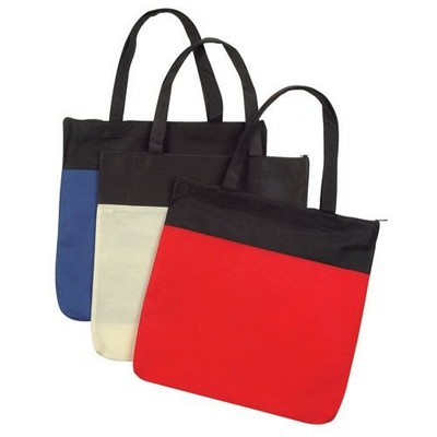 Polypropylene Recycled Zippered Tote Bag