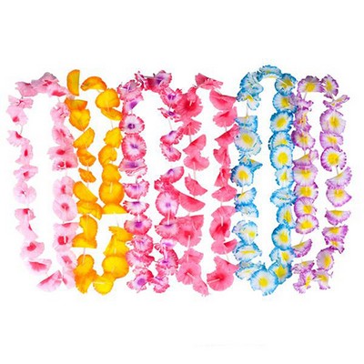 36" Two Tone Flower Leis