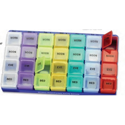 Morn/ Noon/ Eve/ Bed Super Pill Organizer Box