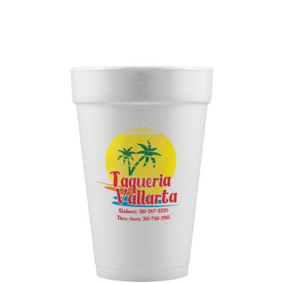 16 oz Foam Cup - White - Hi-Speed