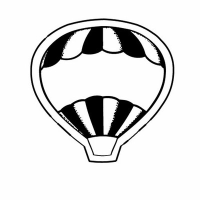 Air Balloon Magnet - Full Color