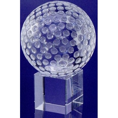 Medium Optic Crystal Golf Ball Set Award