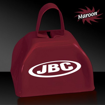 3" Maroon Metal Cowbell