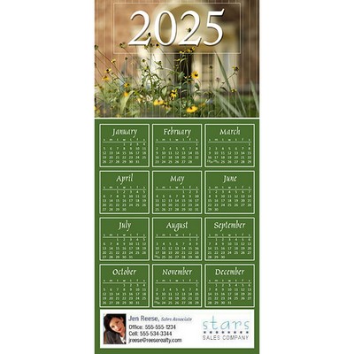 Full Color Z-Fold Calendar Greeting Cards w/Imprinted Envelopes (15"x7")