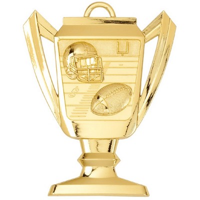 Football, Trophy Shaped, Medal - 2-3/4"