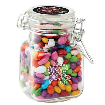 Glass Hinge Top Jar - Chocolate Sunflower Seeds (Gemmies®)