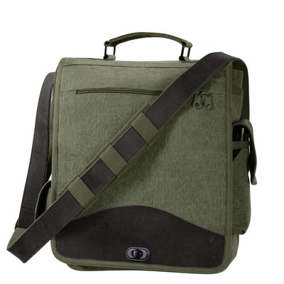 Olive Drab Vintage Canvas M-51 Engineers Bag w/Leather Accents