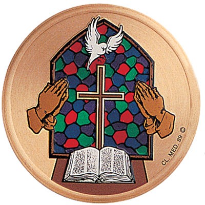 2" Pastor/Minister Embossed Litho Printed Medallion Insert