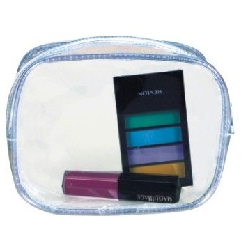 Simple Clear Pouch w/ Colored Zipper