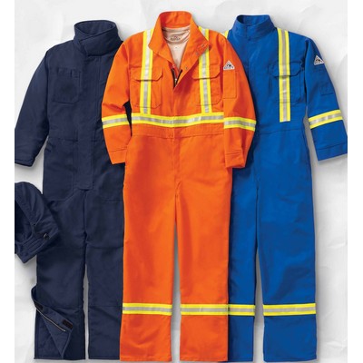 Bulwark™ Men's Premium Coverall w/CSA Reflective Trim - Navy Blue