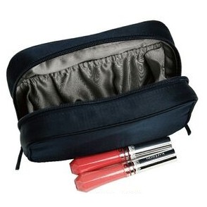 Satin Zip Around Cosmetic Bag