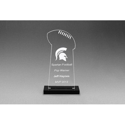 Snap-In Acrylic Football Award (8")