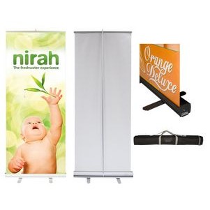 Econo Roll Retractable Banner Stand w/ Graphic - 33.5"x80"