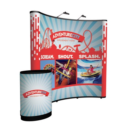 8' Curved Show 'N Rise Floor Display Kit (Full Mural)