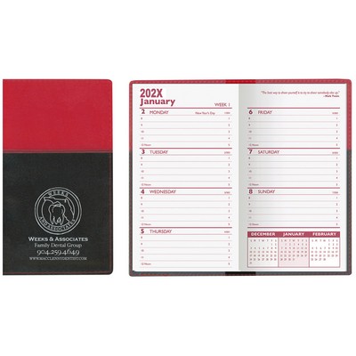 Soft Cover 2 Tone Vinyl France Series Weekly Planner w/o Map / 1 Color