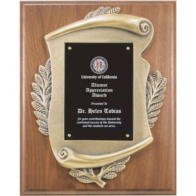 Scroll Plate Award Plaque 8"x10"