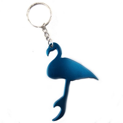 Crane Shaped Bottle Opener Key Chain