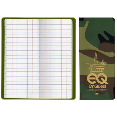 Oil & Pipe Long Tally Book - Camouflage Vinyl