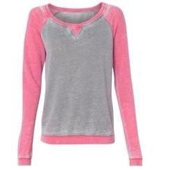 Ladies' ZEN Contrast Crew Neck Pullover