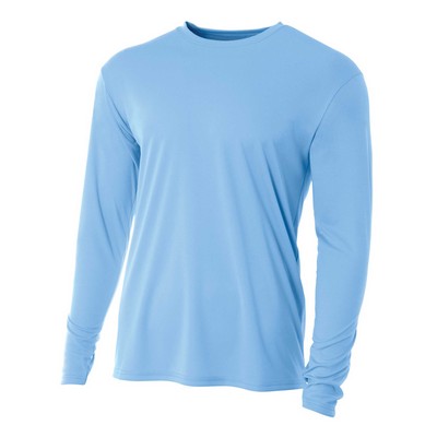 A4 Adult 4 Ounce Poly Performance Long Sleeve T-Shirt