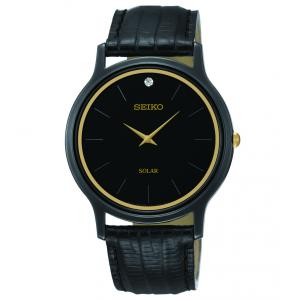 Seiko Men's Dress Solar Black Watch