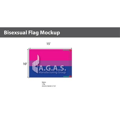 Bisexual Deluxe Flag 10'X15'