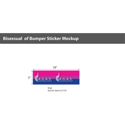 Bisexual Static Clings 3"X10"