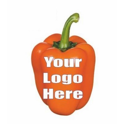 Orange Bell Pepper Gift Shop Magnet (2 Square Inch)