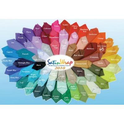 Satin Wrap Color Medley Assortment Tissue Paper Pack