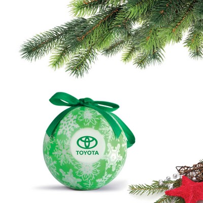 Shatterproof Ball Ornament (Green) w/Gift Boxes