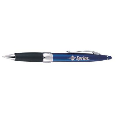 Rubberized Grip Ball Point Pen