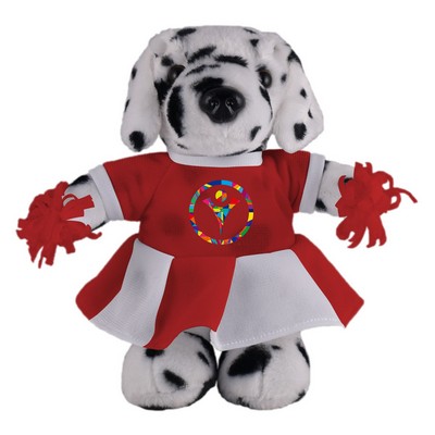 Soft Plush Stuffed Dalmatian with Cheerleader Outfit