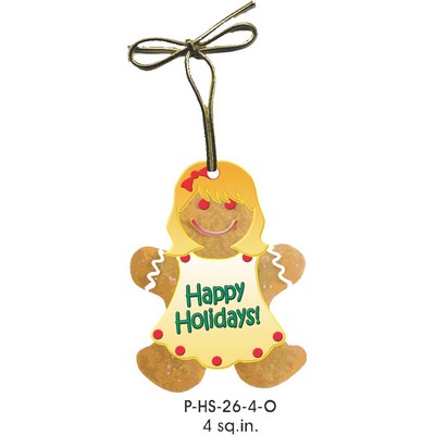 Gingerbread Girl Promotional Ornament (4 Square Inch)