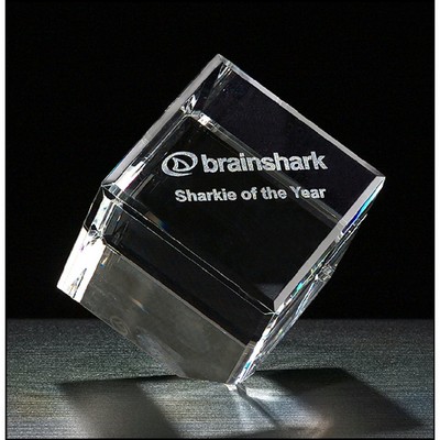 3" Cube Series Crystal Award