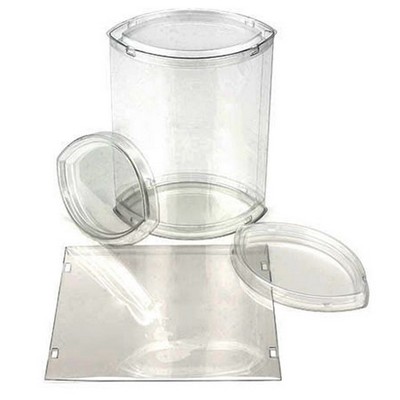 FDA Approved Clear Ellipse Candy Tube (4 5/8"x3 1/16"x6 1/16")