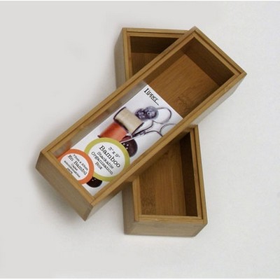 Bamboo Organization Box (3"x9") - Set of 2